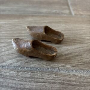 Dutch Wood Clog - Holland Souvenir‎ - Collectible Hand-Carved - 3" Long